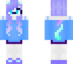 winter white colorful furry wolf girl thing