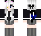 cat girl with white hair