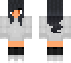 aphmau in a grey outfit