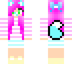 pink - haired baby wolf girl