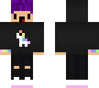 purple haird unicorn boy