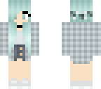 blue haired girl