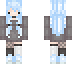 cute blue emoish girl