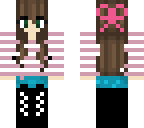 cute brunett with bow