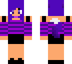 purple wolf made from aphmau
