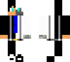 smarty wearig his new black ink and white ink suit