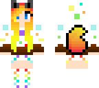 cake girl with tail