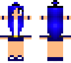 cool blue girl