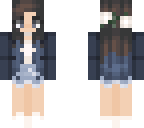 girl with dark blue dyed hair