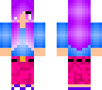 girl with purple hair