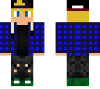 blonde blue plaid boy