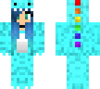 blue dino girl