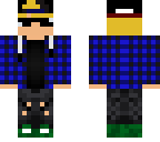 blue plaid guy with glasses