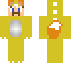 evil yellow crackhead dino