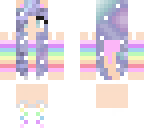 galaxy cat with ice cream tail