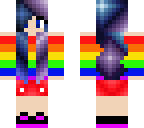 galaxy rainbow girl