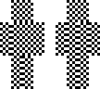 black in white