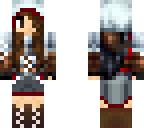 female assassin with skirt and cape