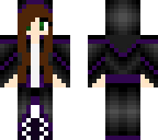 femme vert noir violet