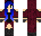 mage girl with blue hair