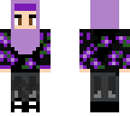 muslim purple flower girl