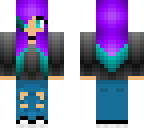 purple hair girl
