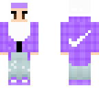 purple nike muslim girl