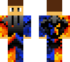 red and blue fighter