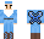 blue muslim fairy girl