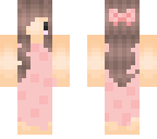 cute girl with bow | Minecraft Skin