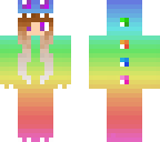 dino girl rainbow