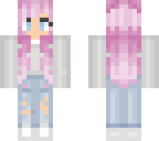 pink hair tumblr edit