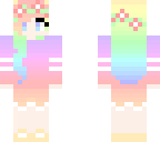 rainbow pastel girl