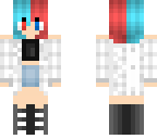 red and blue hair