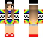 tie dye tomboy with brown eyes