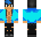aaron with blue hair