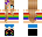 pretty rainbow girl