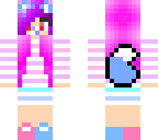 purple - pink haired evil wolf baby
