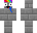 derpy rainbow hair stone man