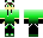 green panda boy
