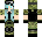 katelyn in military uniform hair up