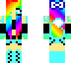 rainbow wolf girl