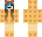 waffle dog girl with blu streak
