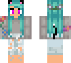 blue haired city gal