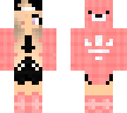 cute pink bear skin