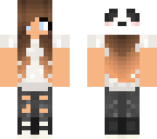 cute summer panda girl