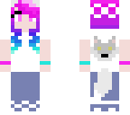 neon wolf girl