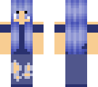 pastel girl with blue hair