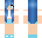 blue and white girl