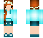 blue jacket orange hair